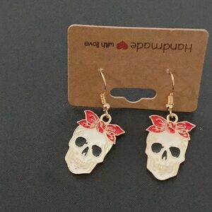 Handmade Halloween earrings.